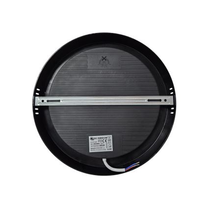 Plafonnier ROUND LED/24W/230V 4000K d. 28,8 cm noir