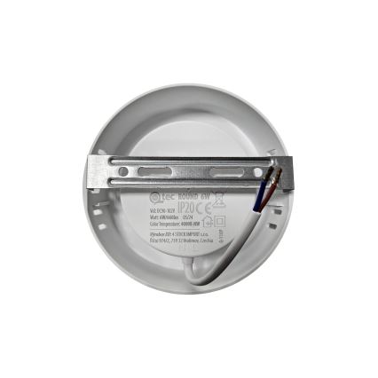 Plafonnier ROUND LED/6W/230V 4000K d. 12,1 cm blanc