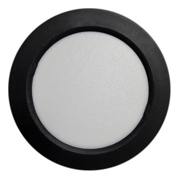 Plafonnier ROUND LED/6W/230V 4000K d. 12,1 cm noir