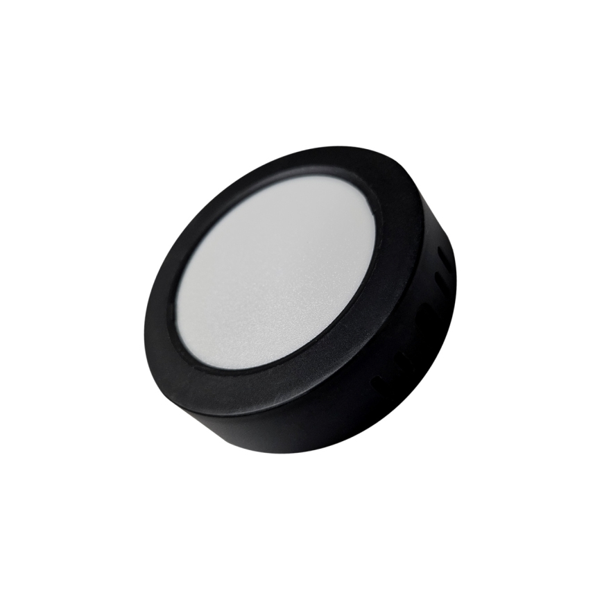 Plafonnier ROUND LED/6W/230V 4000K d. 12,1 cm noir