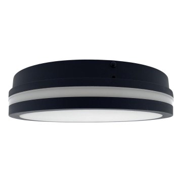 Plafonnier salle de bain avec détecteur ELLÉ LED/24W/230V 3000/4000/6500K d. 26 cm IP54 anthracite