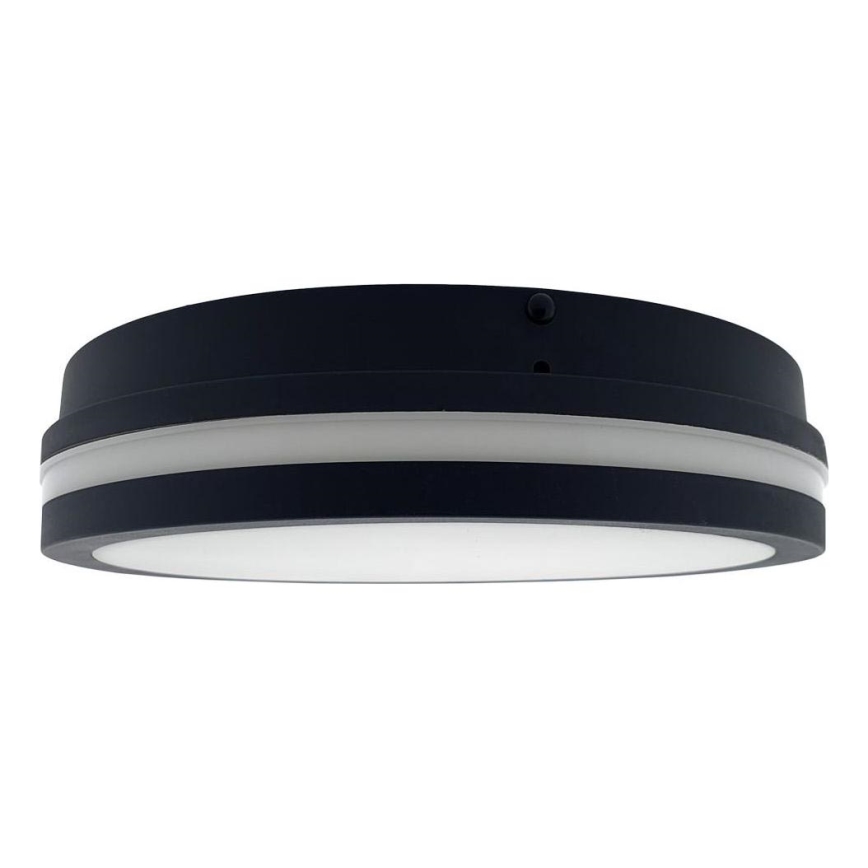 Plafonnier salle de bain avec détecteur ELLÉ LED/24W/230V 3000/4000/6500K d. 26 cm IP54 anthracite