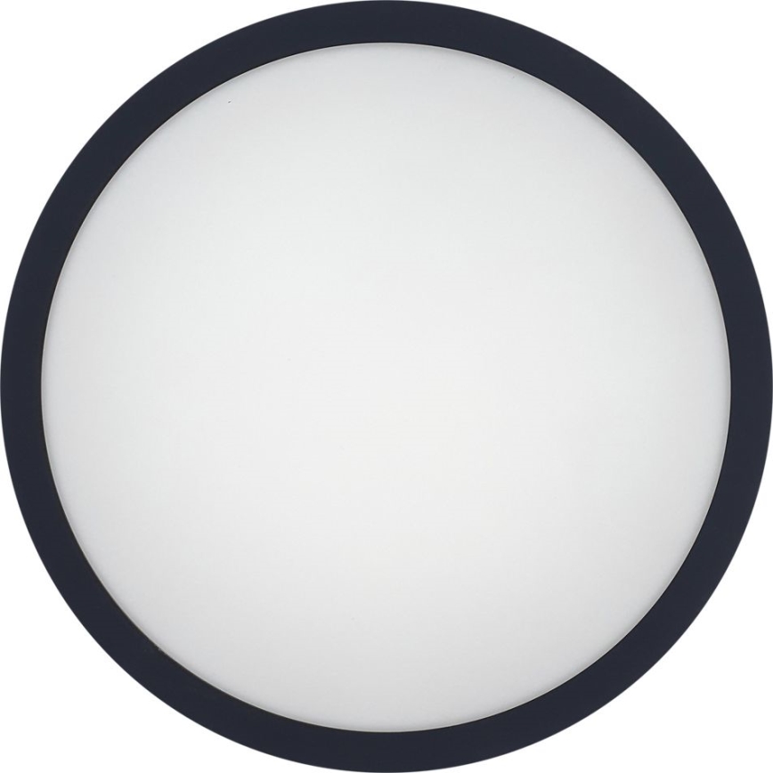 Plafonnier salle de bain avec détecteur ELLÉ LED/24W/230V 3000/4000/6500K d. 26 cm IP54 anthracite