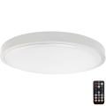 Plafonnier salle de bain avec détecteur LED/18W/230V 4000K IP44 blanc + télécommande