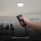 Plafonnier salle de bain avec détecteur LED/18W/230V 4000K IP44 noir + télécommande