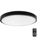 Plafonnier salle de bain avec détecteur LED/36W/230V 4000K IP44 noir + télécommande