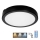 Plafonnier salle de bain avec détecteur NAIROS LED/24W/230V IP65 3000/4000/6500K d. 30 cm noir + télécommande