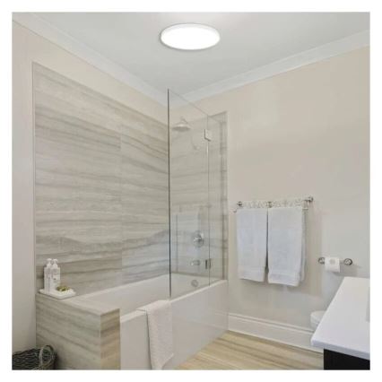 Plafonnier salle de bain LED/15W/230V 3000/4000/5700K IP55 blanc