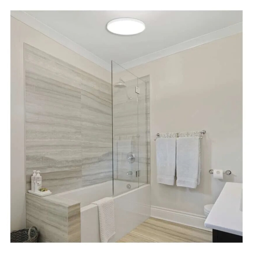 Plafonnier salle de bain LED/15W/230V 3000/4000/5700K IP55 blanc