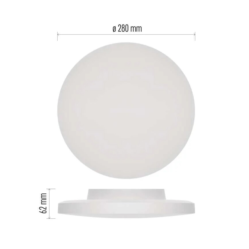 Plafonnier salle de bain LED/15W/230V 3000/4000/5700K IP55 blanc