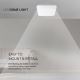 Plafonnier salle de bain LED/18W/230V 3000K IP44 blanc