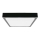 Plafonnier salle de bain LED/18W/230V 6500K IP44 22,5x22,5 cm noir