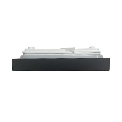 Plafonnier salle de bain LED/18W/230V 6500K IP44 22,5x22,5 cm noir