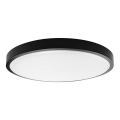Plafonnier salle de bain LED/24W/230V 3000K IP44 d. 29,5 cm noir