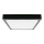 Plafonnier salle de bain LED/24W/230V 6500K IP44 29,5x29,5 cm noir