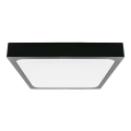 Plafonnier salle de bain LED/30W/230V 3000K IP44 42x42 cm noir