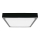 Plafonnier salle de bain LED/30W/230V 3000K IP44 42x42 cm noir