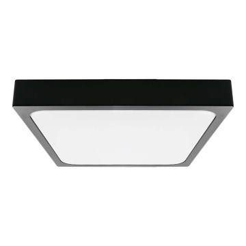 Plafonnier salle de bain LED/30W/230V 4000K IP44 42x42 cm noir
