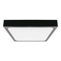 Plafonnier salle de bain LED/30W/230V 6500K IP44 42x42 cm noir