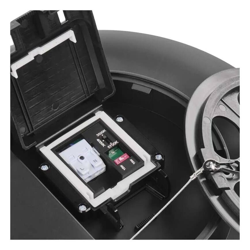 Plafonnier salle de bain LED/32W/230V 3000/4000/5700K IP55 noir