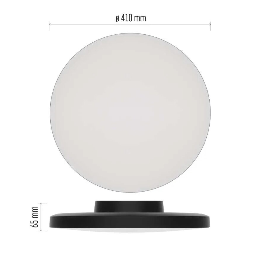 Plafonnier salle de bain LED/32W/230V 3000/4000/5700K IP55 noir