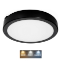 Plafonnier salle de bain NAIROS LED/24W/230V 3000/4000/6500K IP65 d. 30 cm noir