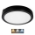 Plafonnier salle de bain NAIROS LED/24W/230V 3000/4000/6500K IP65 d. 30 cm noir