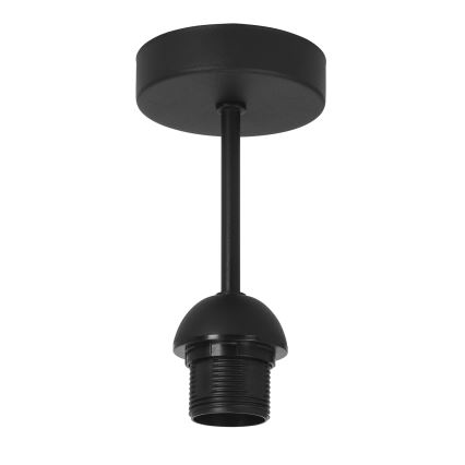 Plafonnier SARTA 1xE27/60W/230V, diam. 45 cm, noir/jute