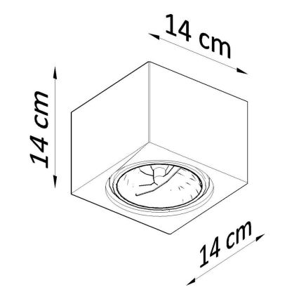 Plafonnier SEIDA 1xGU10/40W/230V