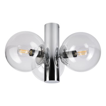 Plafonnier SFERIO 3xE14/5W/230V chrome brillant/transparent