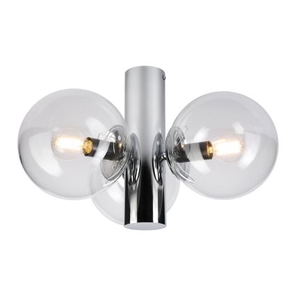 Plafonnier SFERIO 3xE14/5W/230V chrome brillant/transparent