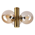 Plafonnier SFERIO 3xE14/5W/230V laiton/beige fumé