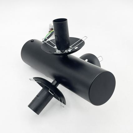 Plafonnier SFERIO 3xE14/5W/230V noir/noir fumé