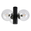 Plafonnier SFERIO 3xE14/5W/230V noir/transparent