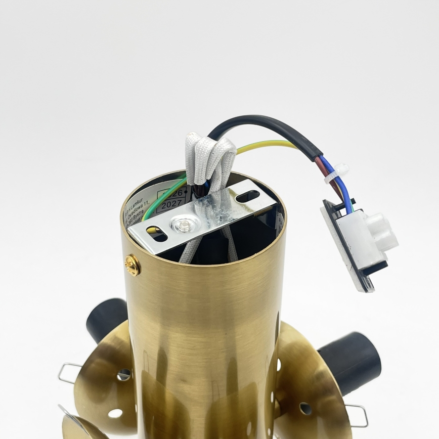 Plafonnier SFERIO 4xE14/5W/230V laiton/beige fumé