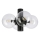 Plafonnier SFERIO 4xE14/5W/230V noir/transparent