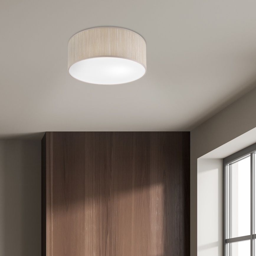 Plafonnier SIRJA 1xE27/15W/230V diam. 35 cm beige