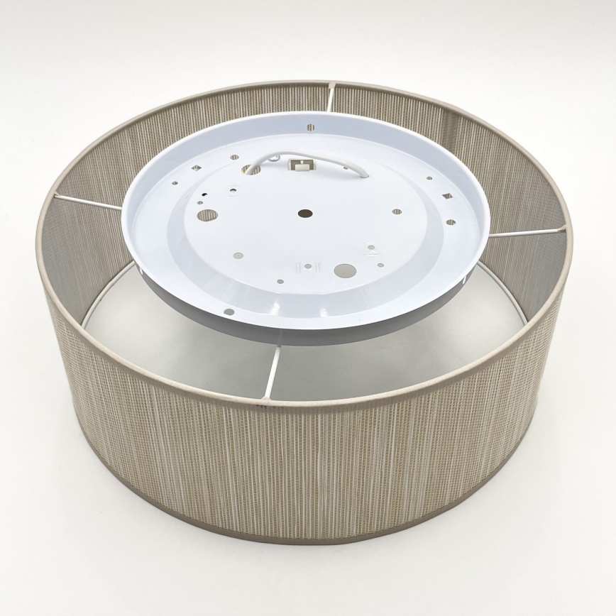 Plafonnier SIRJA 1xE27/15W/230V diam. 35 cm beige