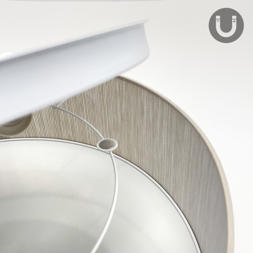 Plafonnier SIRJA 1xE27/15W/230V diam. 35 cm beige