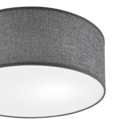 Plafonnier SIRJA 1xE27/15W/230V Ø 35 cm gris