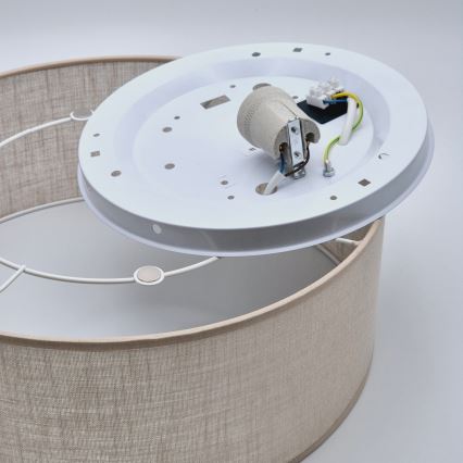 Plafonnier SIRJA 1xE27/60W/230V d. 35 cm beige