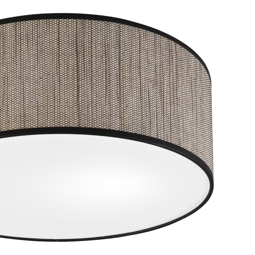 Plafonnier SIRJA 2xE27/15W/230V Ø 35 cm brun