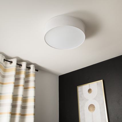 Plafonnier SIRJA 2xE27/15W/230V Ø 45 cm blanc