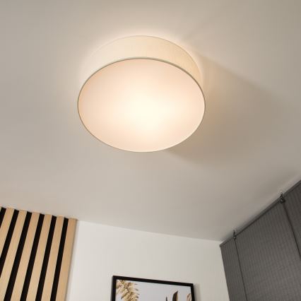 Plafonnier SIRJA 2xE27/15W/230V Ø 45 cm crème
