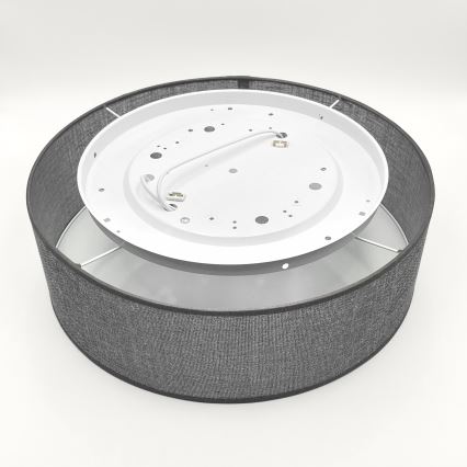 Plafonnier SIRJA 2xE27/15W/230V Ø 45 cm gris