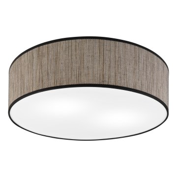 Plafonnier SIRJA 2xE27/15W/230V Ø 45 cm marron