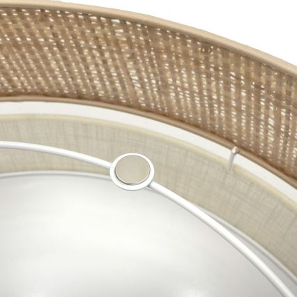 Plafonnier SIRJA BOHO 2xE27/15W/230V Ø 45 cm beige/crème