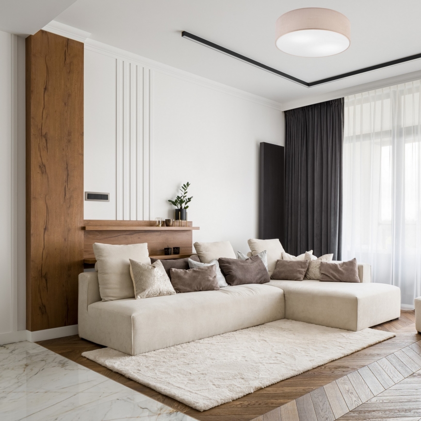 Plafonnier SIRJA DOUBLE 4xE27/15W/230V d. 45 cm beige