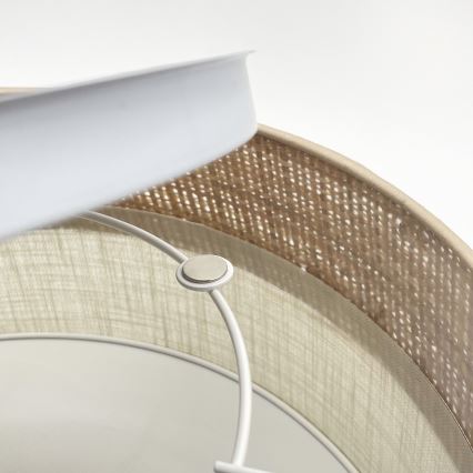 Plafonnier SIRJA DOUBLE BOHO 2xE14/15W/230V Ø 35 cm beige/crème