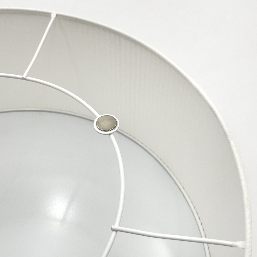 Plafonnier SIRJA PLISADO 2xE27/15W/230V Ø 35 cm blanc